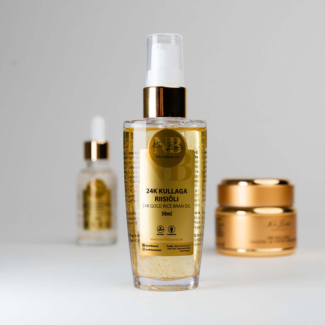 24K Gold Rice Oil, 50ml