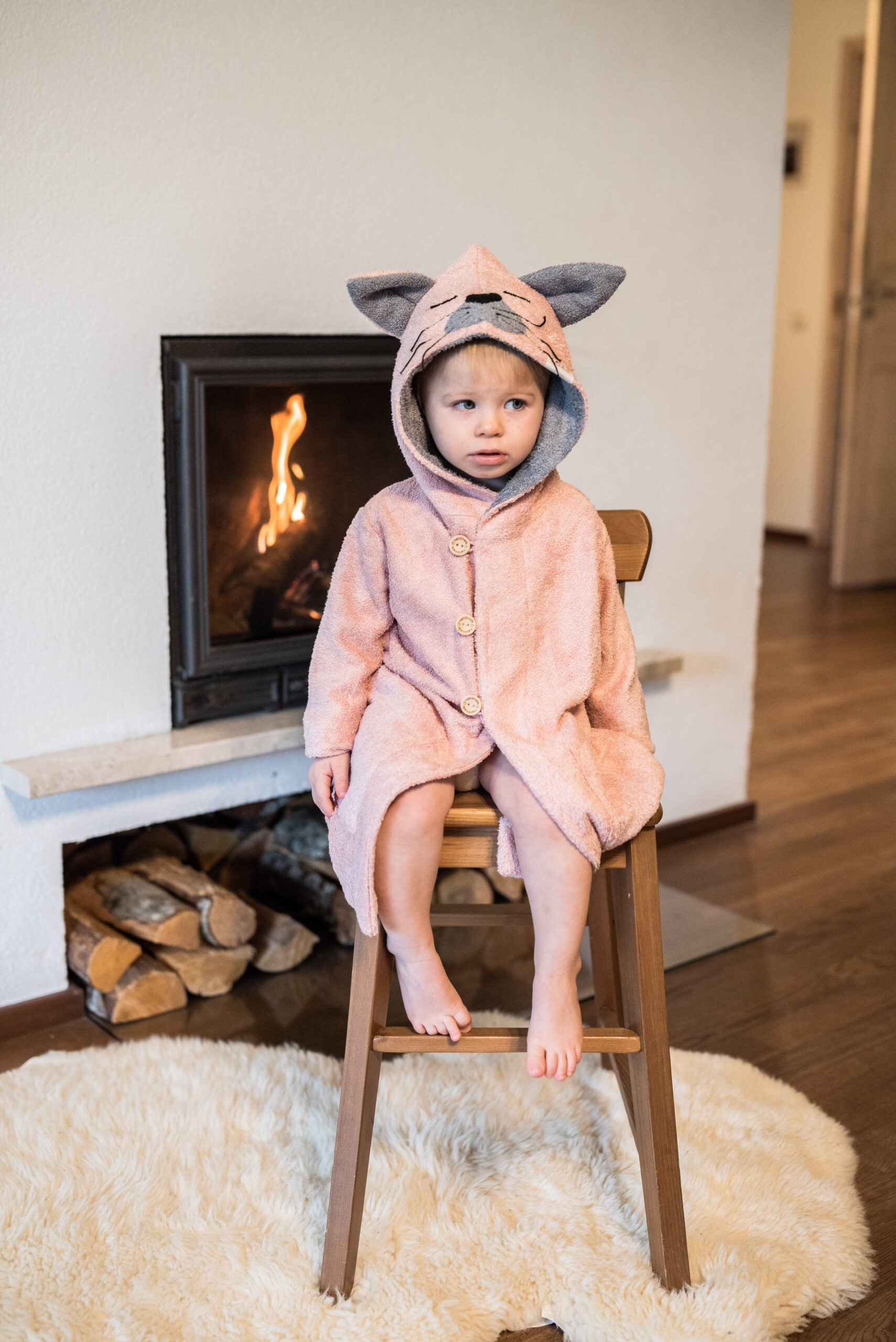 Bamboo Terry Bathrobe CAT - For TODDLERS (Size 82/86-116)