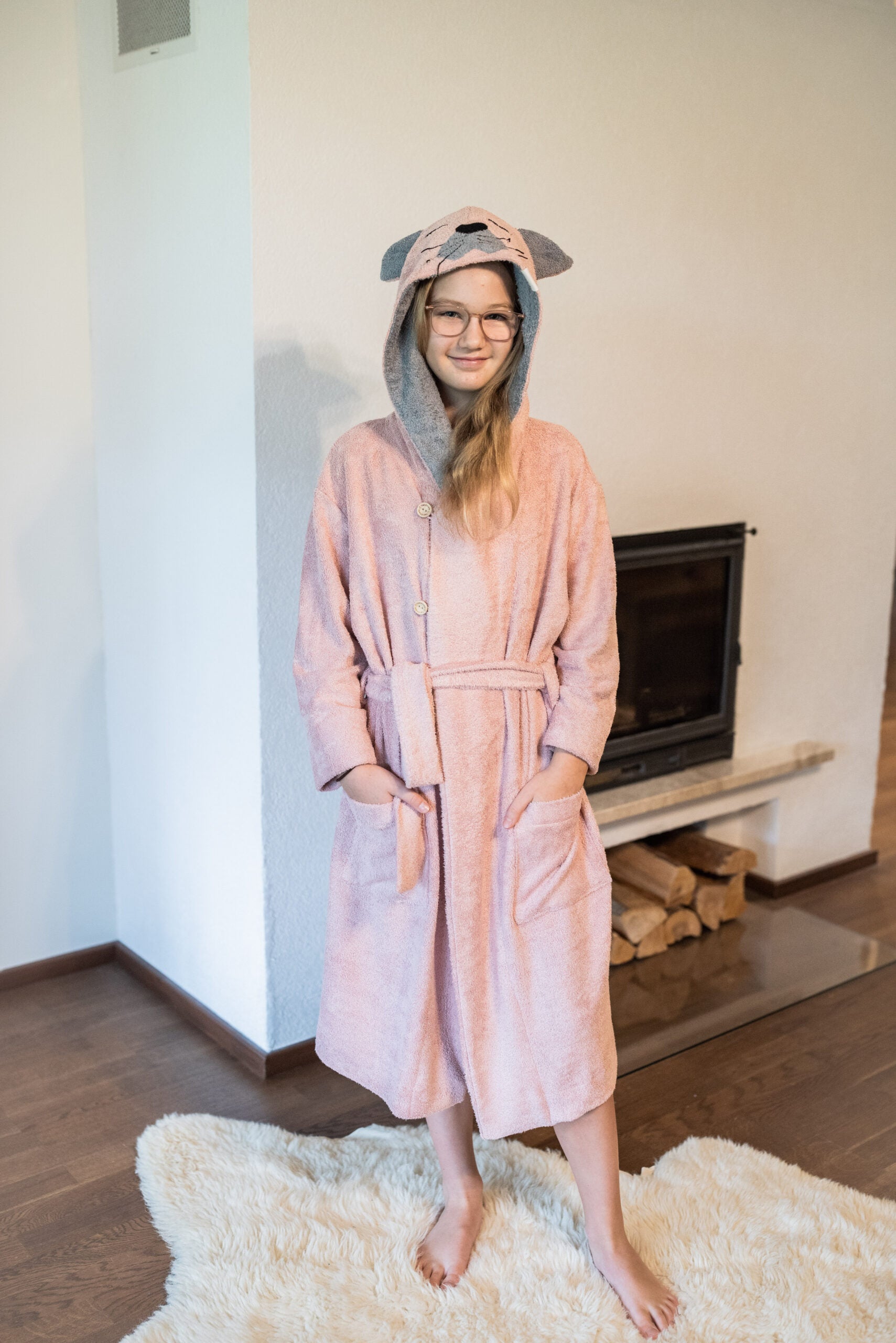 Bamboo Terry Bathrobe CAT – For KIDS (Size 122-150)