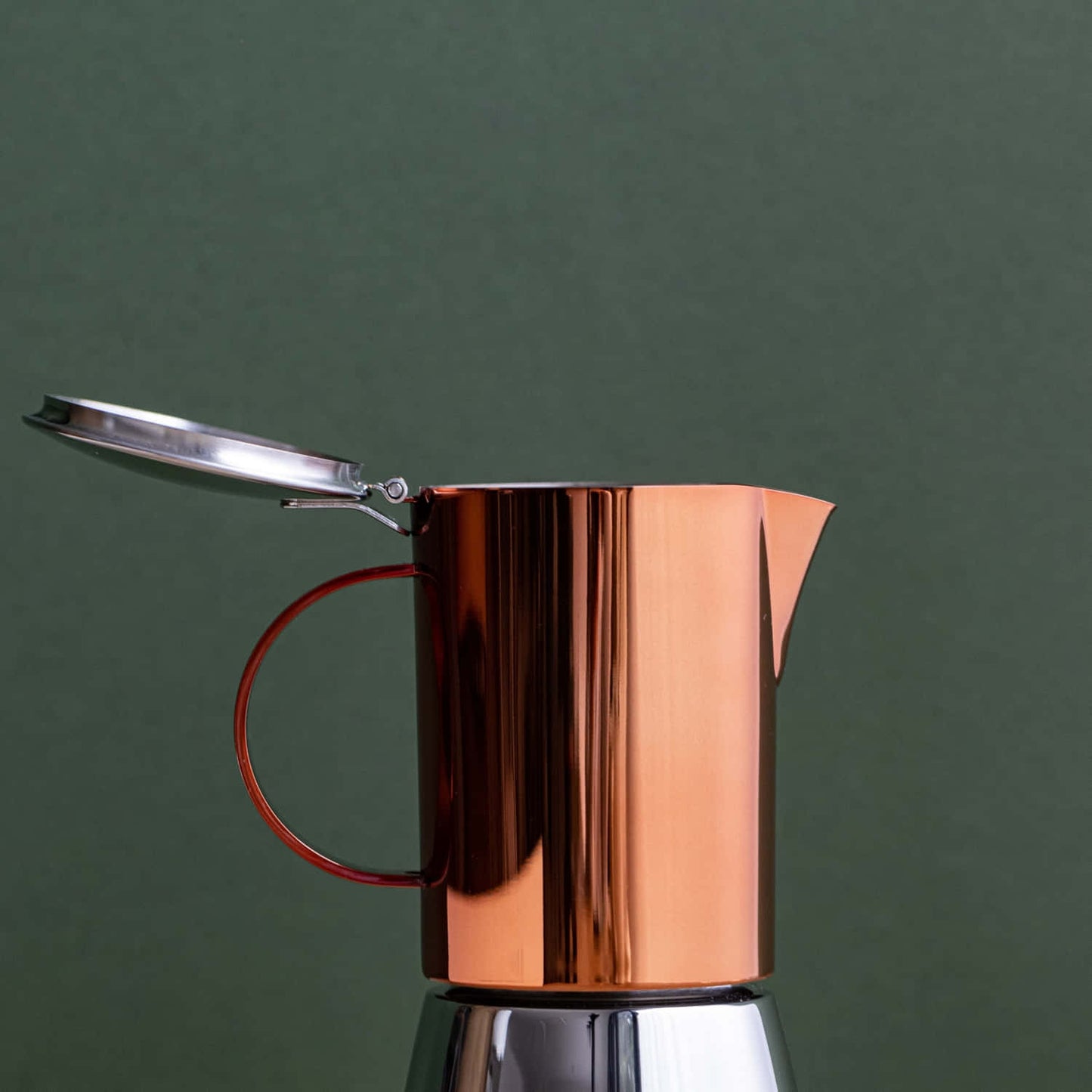 La Cafetière Polished Stainless Steel Copper Stovetop - 300 ml