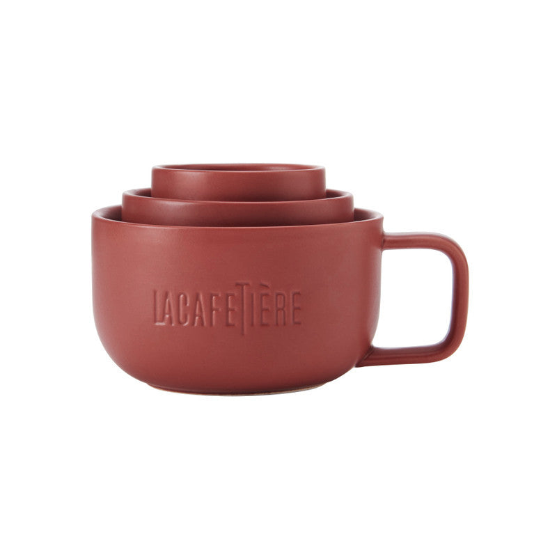 La Cafetière Red Coffee Mugs, 3 pcs