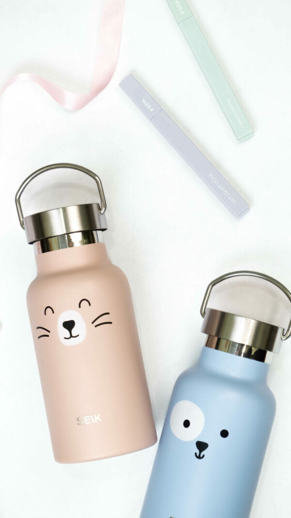 Water Bottle / Thermos – Cat – 350ml Stainless Steel